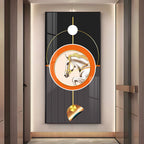 Horse Golden Ember Premium Acrylic Vertical Wall Art