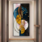 Luxurious Abstract Background With Feather Premium Acrylic Vertical Wall Art