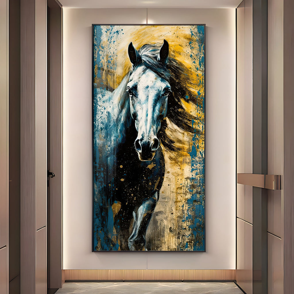 Horse Equine Elegance Premium Acrylic Vertical Wall Art