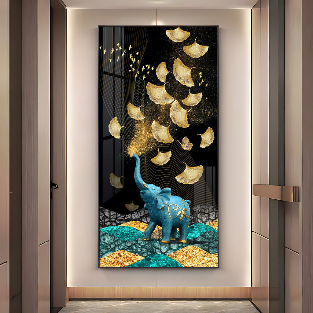 Enchanted Elephant Dreams Premium Acrylic Vertical Wall Art