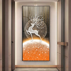 Deer Pure Elegance Premium Acrylic Vertical Wall Art