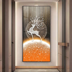 Majestic White Deer Premium Acrylic Vertical Wall Art