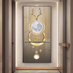 Deer Beneath the Moon Premium Acrylic Vertical Wall Art