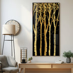 Flowers Abstract Landscape Premium Acrylic Vertical Wall Art