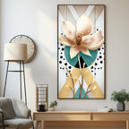 Abstract Flower Premium Acrylic Vertical Wall Art