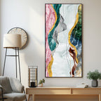 Celestial Marble Fusion Premium Acrylic Vertical Wall Art