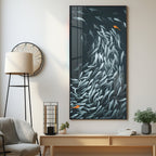 Fish Aquatic Harmony Premium Acrylic Vertical Wall Art