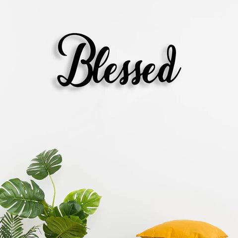 Blessed Metal Wall Art - Decor Mantra 
