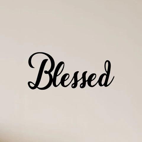 Blessed Metal Wall Art - Decor Mantra 