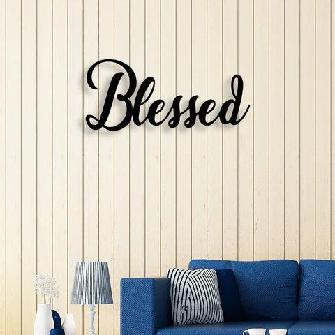 Blessed Metal Wall Art - Decor Mantra 