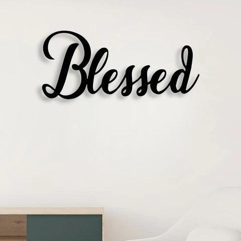 Blessed Metal Wall Art - Decor Mantra 