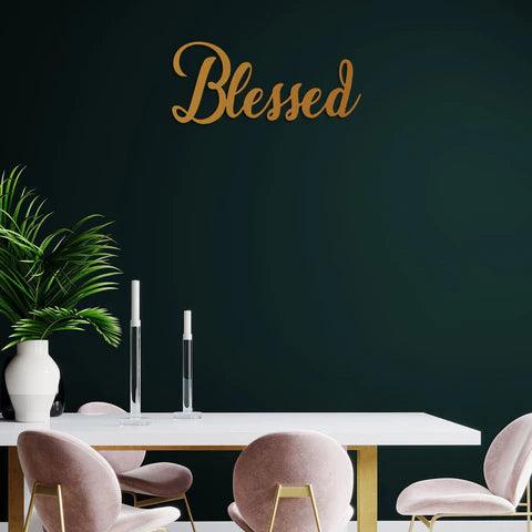 Blessed Metal Wall Art - Decor Mantra 