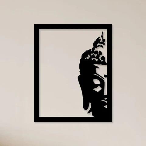 Buddha Face Metal Wall Art - Decor Mantra 