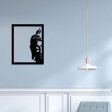 Buddha Face Metal Wall Art - Decor Mantra 