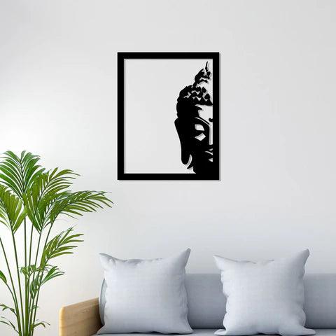 Buddha Face Metal Wall Art - Decor Mantra 