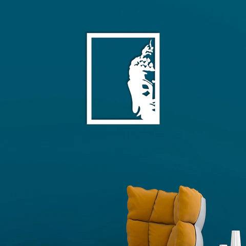 Buddha Face Metal Wall Art - Decor Mantra 