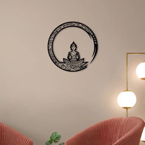 Buddha Worship Style Metal Wall Art - Decor Mantra 