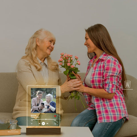 Custom Photo Music Plaque, Personalized Photo Frame, Album Cover Song Plaque, Music Photo Name Night Lamp, Anniversary Gifts, Gift for Her