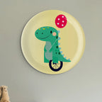Playful Art for Kids' Rooms collage porcelain plate Set of 4 - Harshita Craft