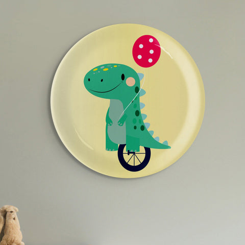 Playful Art for Kids' Rooms collage porcelain plate Set of 4