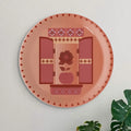 Vibrant Bohemian Art for Spaces window flower porcelain plate - Harshita Craft