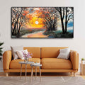 Beautiful Sunset Scenery Premium Wall Painting Decor Mantra