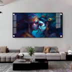 Quadro Radha Krishna Horizontal Acrylic Premium Wall Decor - Decor Mantra 