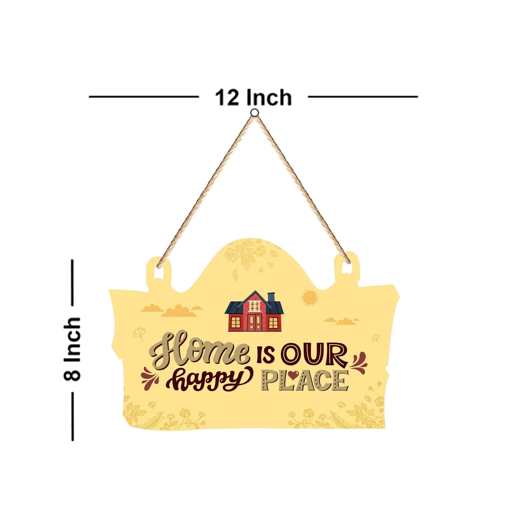 Loving Home Quotes Wooden Wall Hanger for Home|Office|Living Room|Gift, Wall Decoration - Harshita Craft