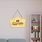 Loving Home Quotes Wooden Wall Hanger for Home|Office|Living Room|Gift, Wall Decoration - Harshita Craft