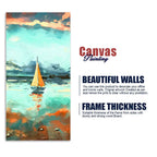 Thailand Picture of Tourists on the Long Tail Boat Canvas Wall Painting Decor Mantra