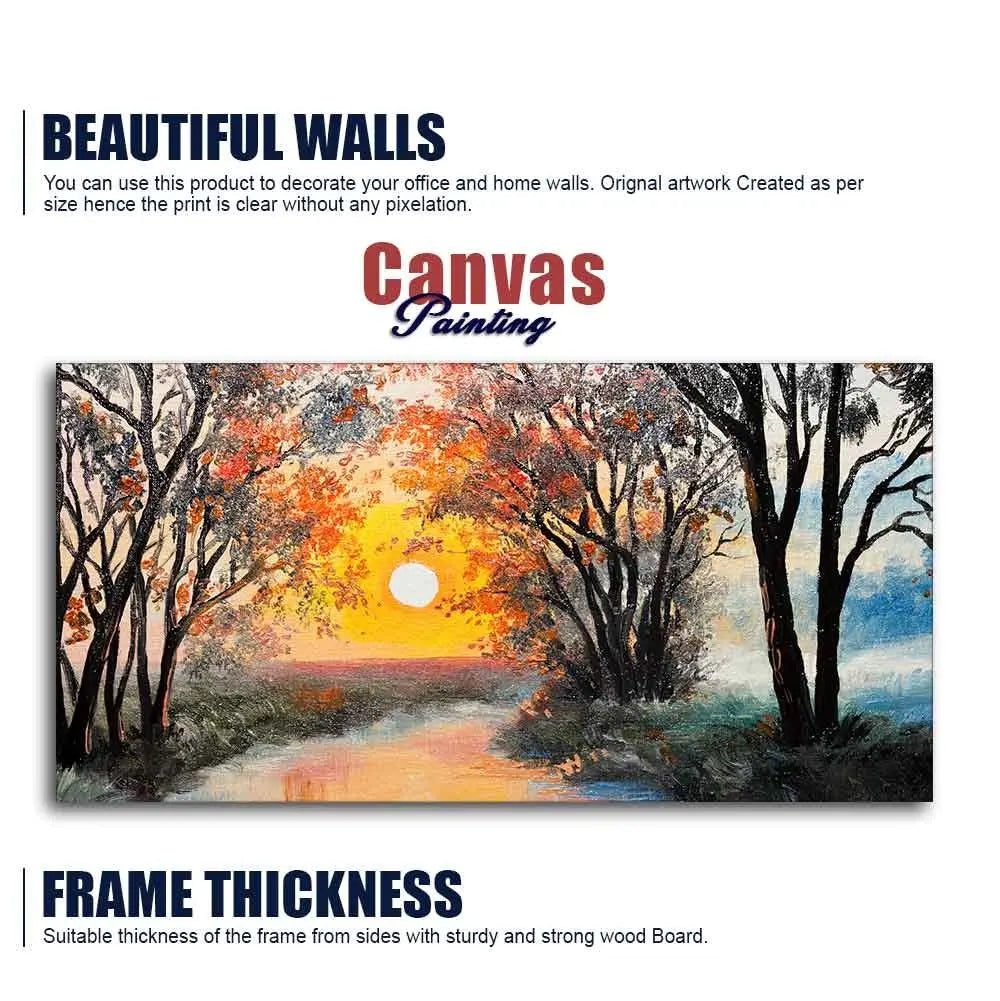 Beautiful Sunset Scenery Premium Wall Painting Decor Mantra