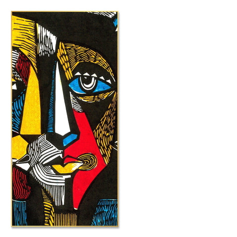 Abstract Faces Floating Canvas Wall Painting - Decor Mantra 