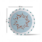 Sea-Inspired fish Abstract Art Collection Porcelain Wall Plate - Harshita Craft