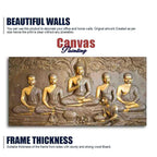 A Premium Golden Buddha Spiritual Canvas Wall Painting - Decor Mantra 