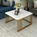 Premium Square Tethered Metallic Table Set of 2 - Decor Mantra 