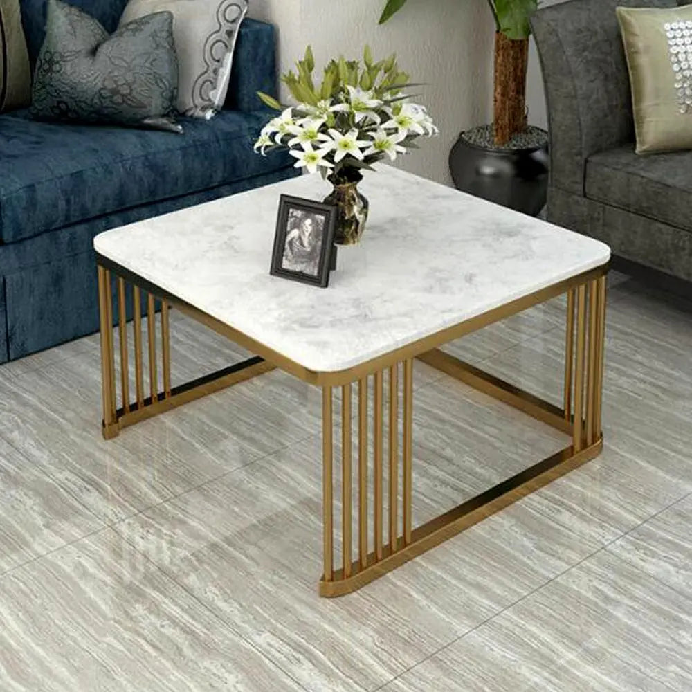 Premium Square Tethered Metallic Table Set of 2 - Decor Mantra 