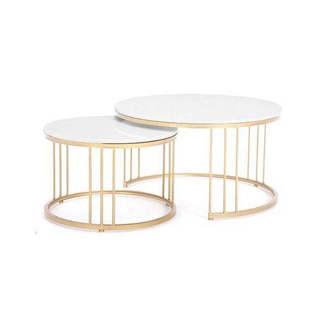Classic Tethered Metallic Premium Table Set of 2 - Decor Mantra 