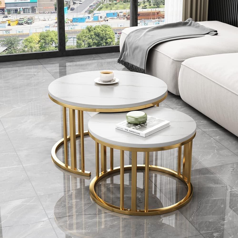 Elegant Modern Minimalist Stylish Nesting Coffee Table - Decor Mantra 