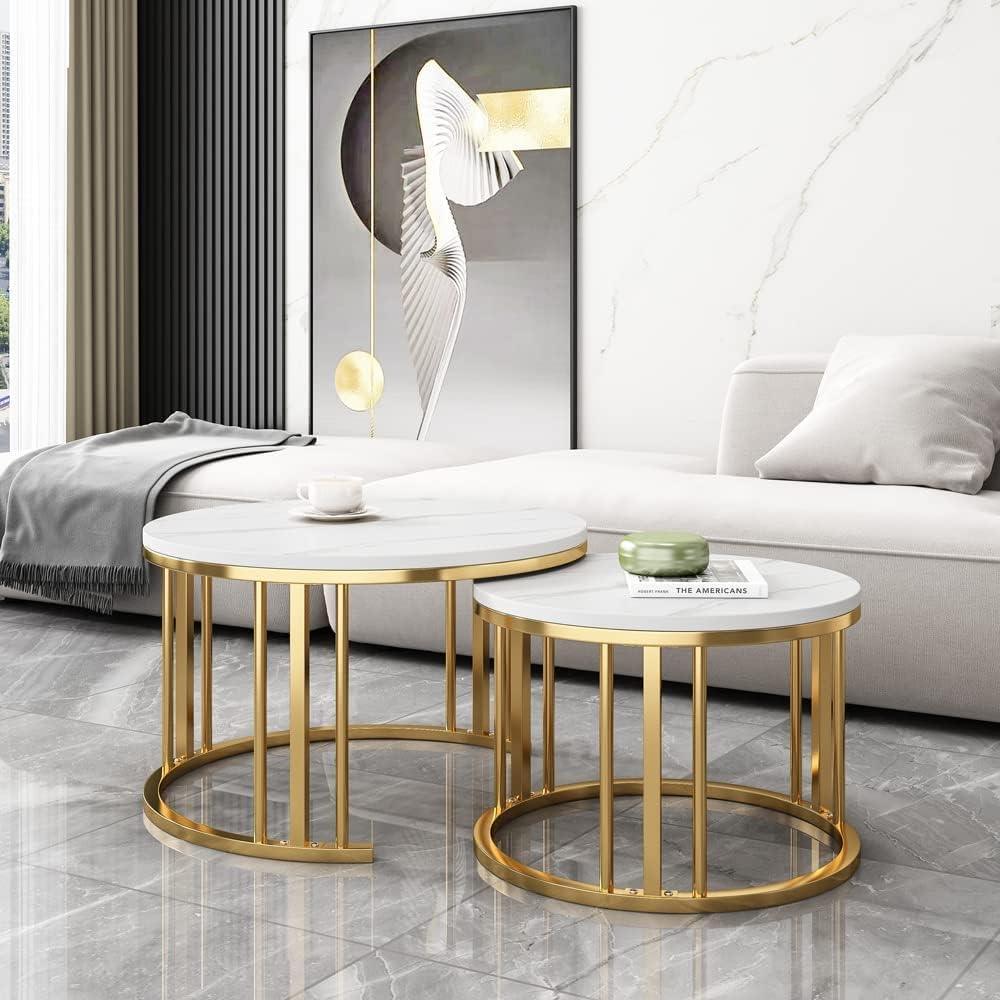 Elegant Modern Minimalist Stylish Nesting Coffee Table - Decor Mantra 