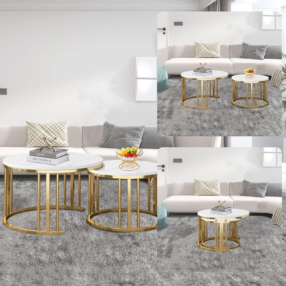Elegant Modern Minimalist Stylish Nesting Coffee Table - Decor Mantra 