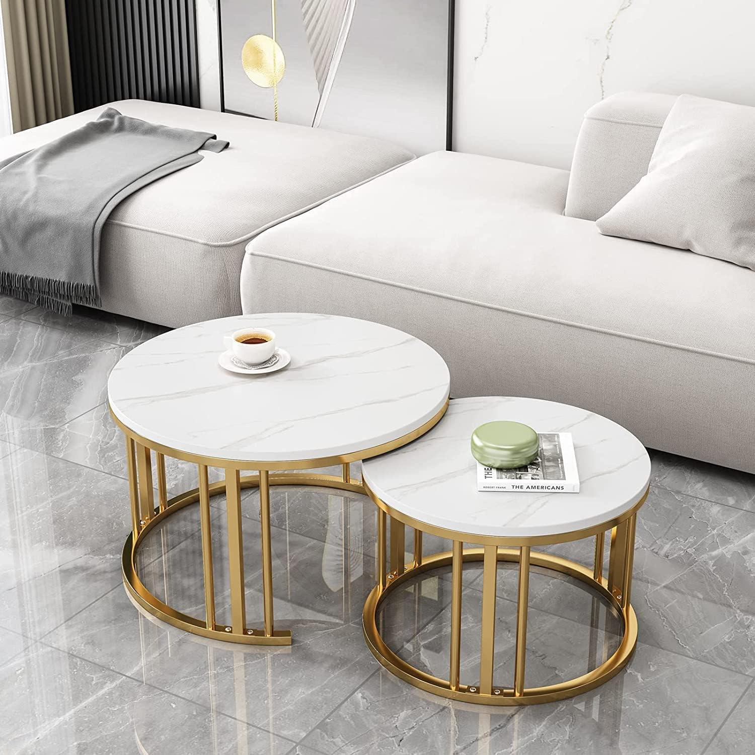 Elegant Modern Minimalist Stylish Nesting Coffee Table - Decor Mantra 