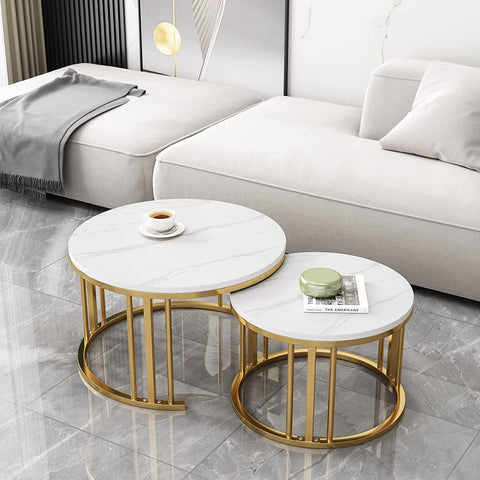 Elegant Modern Minimalist Stylish Nesting Coffee Table - Decor Mantra 