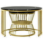 Minimalist Sleek Nesting Coffee Table Set of 2 - Decor Mantra 