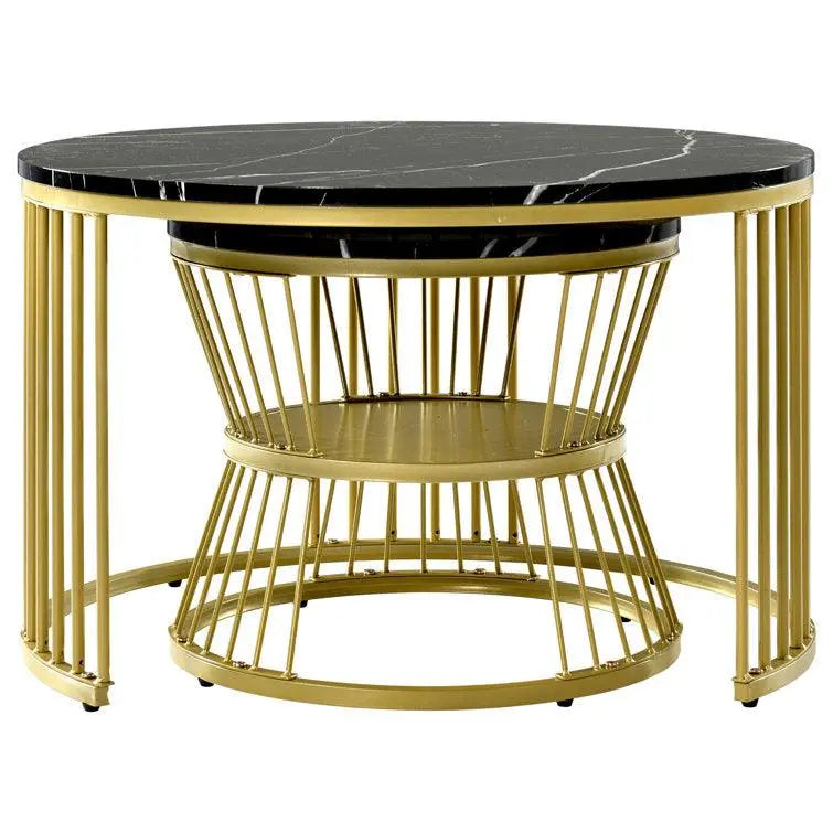Minimalist Sleek Nesting Coffee Table Set of 2 - Decor Mantra 