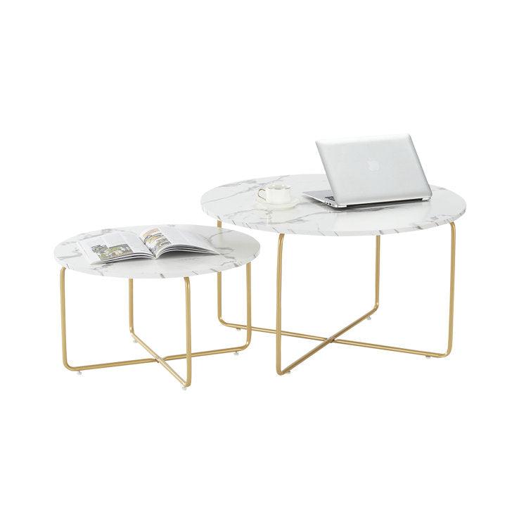 Cross-Legged Coffee Table Set of 2 - Decor Mantra 