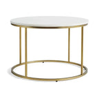 Marble Finish Round Coffee Table - Decor Mantra 