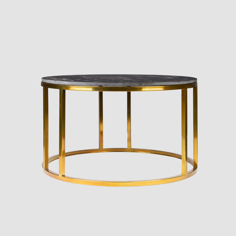 Modern Black and Gold Coffee Table Variant - Decor Mantra 
