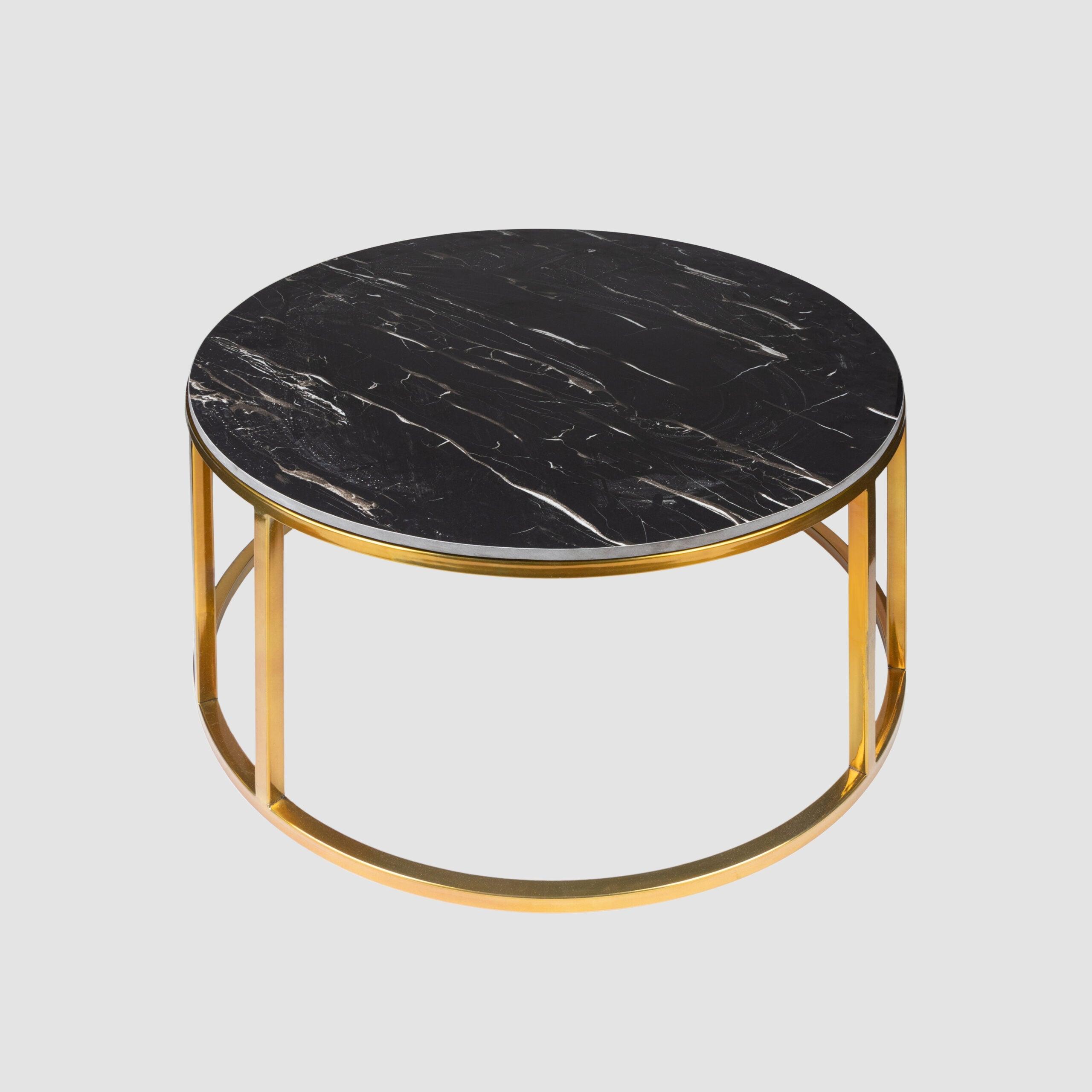 Modern Black and Gold Coffee Table Variant - Decor Mantra 