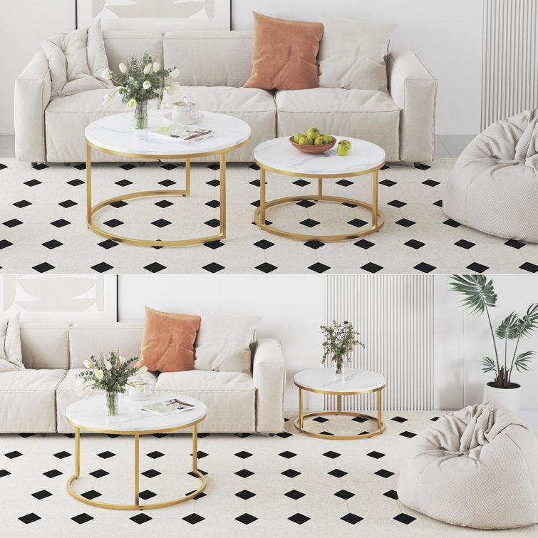 Coffee Table with Extendable Nesting Set - Decor Mantra 