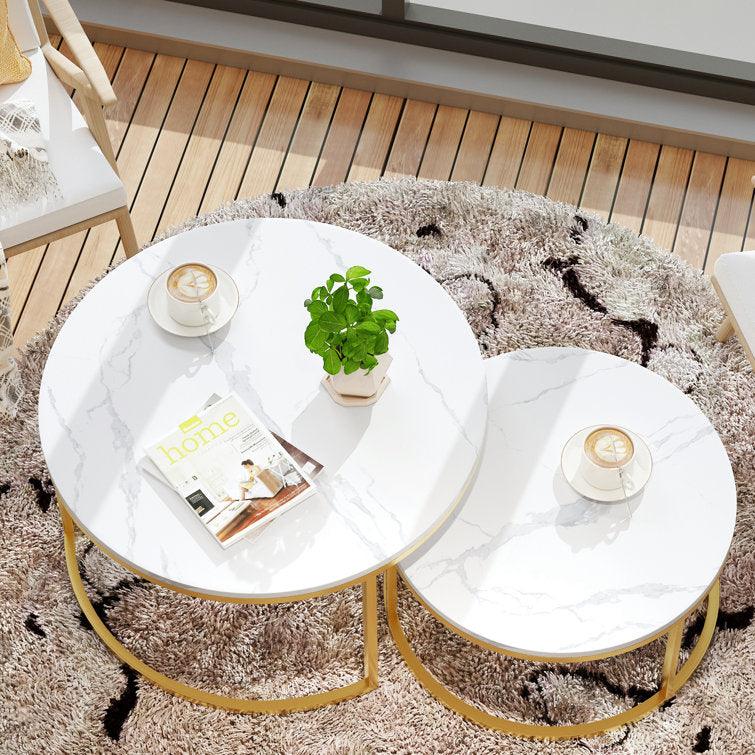 Coffee Table with Extendable Nesting Set - Decor Mantra 